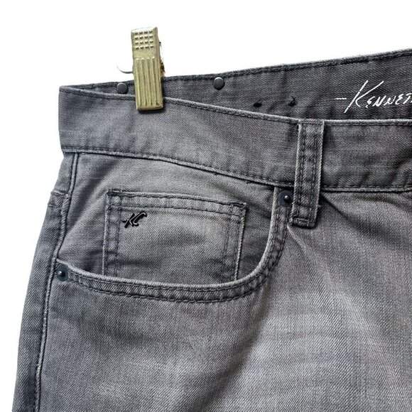 KENNETH COLE Mens Jeans 32/30 Gray Wash Denim 100% Cotton Straight Leg - Picture 5 of 12